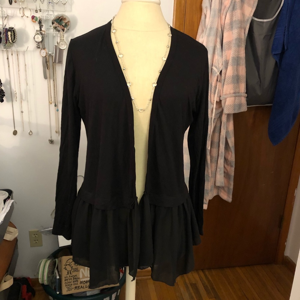Black cardigan